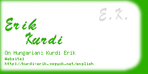 erik kurdi business card